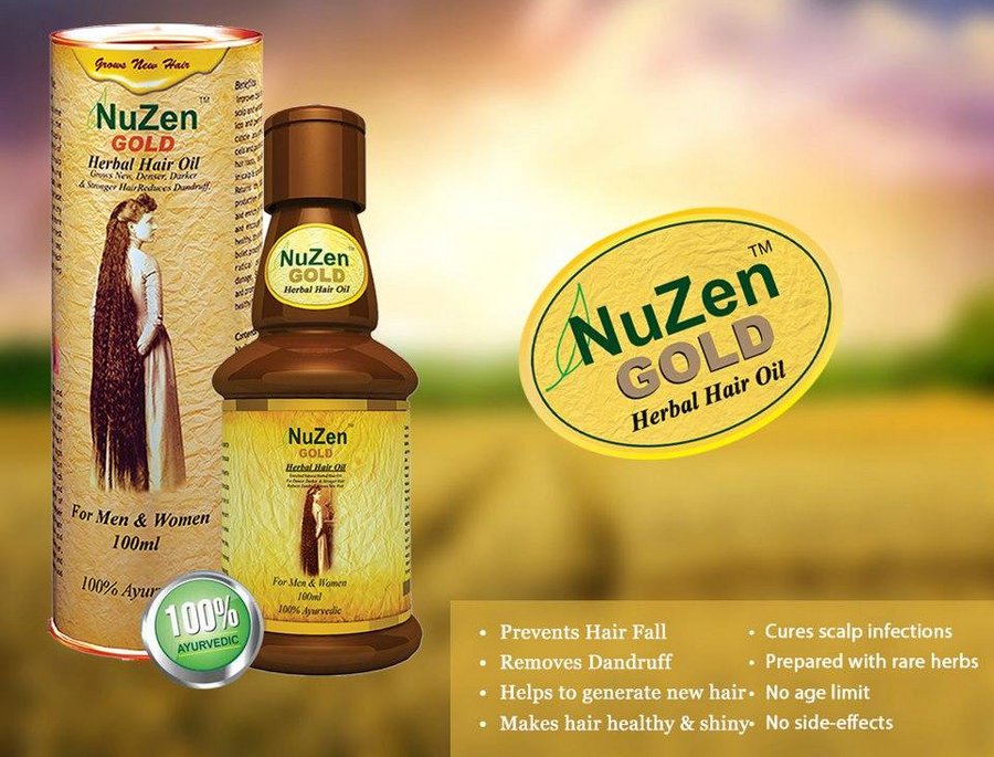 Травяное масло для роста волос nuzen gold 100 мл thumbnail