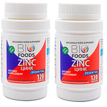 Цинк BIO FOODS: 240 капсул для роста бороды, усов и волос