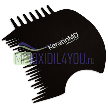 Гребешок – расческа с несколькими видами щетины, для укладки волос после загустителя Keratin MD